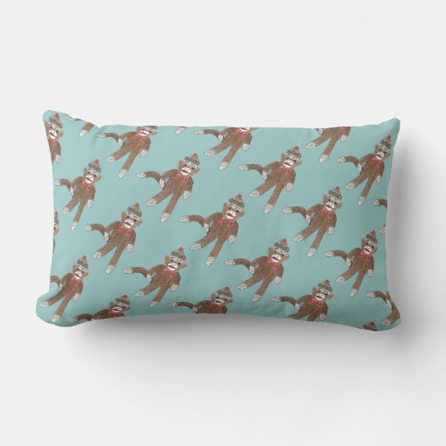 Rectangle Coussin de Sock Monkey Lumbar (Recto)