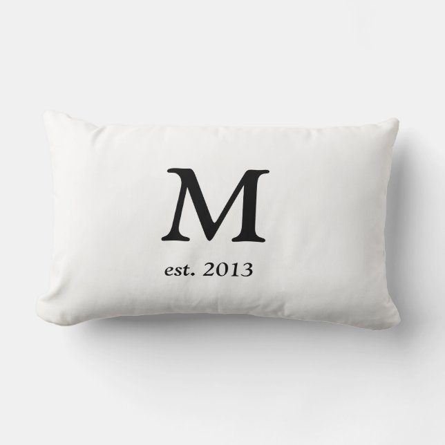 Rectangle Coussin décoré d'un monogramme (Recto)
