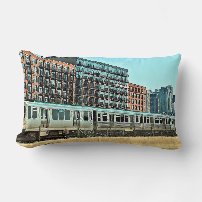 Rectangle Coussin d'EL de Chicago (Recto)