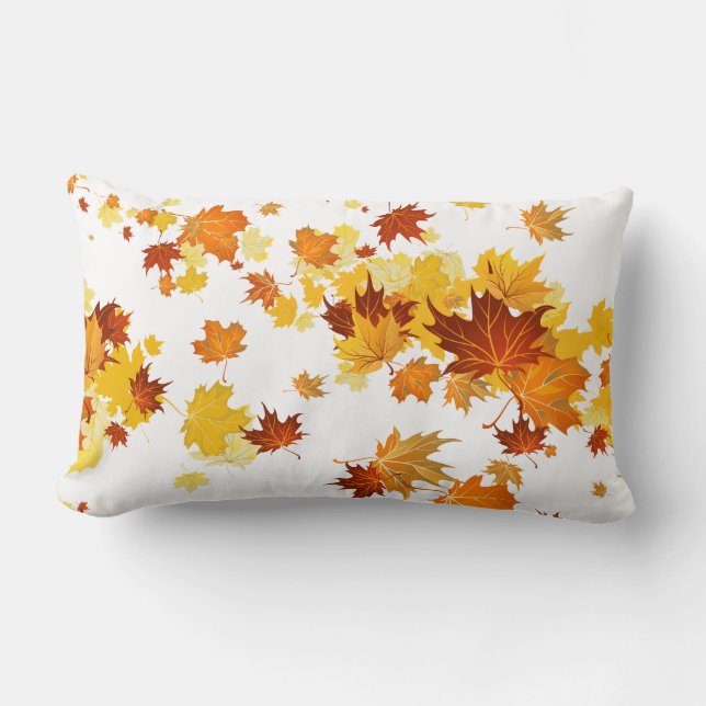 Rectangle Coussin des feuilles automnales (Recto)