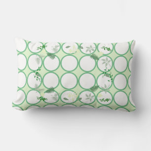 Rectangle Coussin d'oreiller vert Feuille Plante