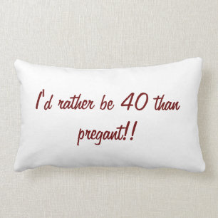 Rectangle Coussin drôle cadeau d'anniversaire de 40 ans
