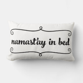 Rectangle Coussin drôle de citation de Namaste