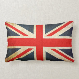 Rectangle Coussin du drapeau de l'Union de Grunge