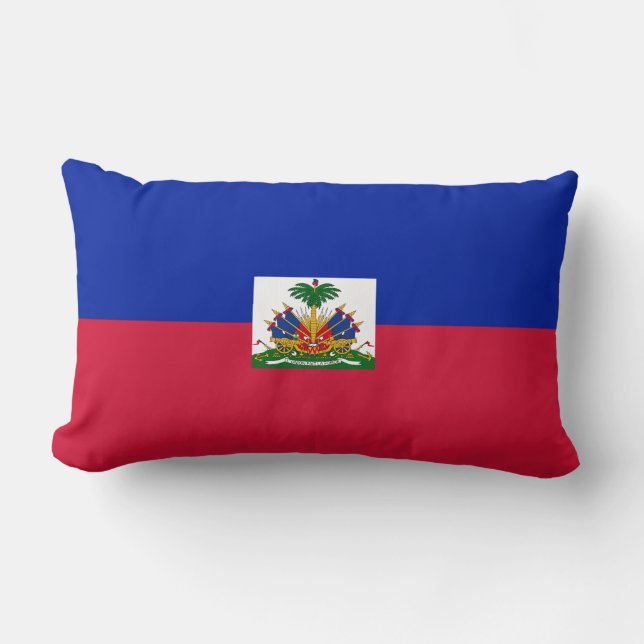 Rectangle Coussin du drapeau haïtien (Recto)