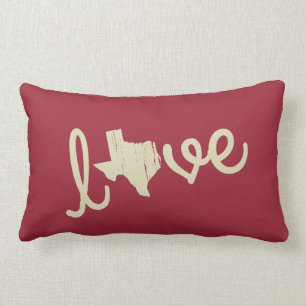 Rectangle Coussin du Texas d'amour