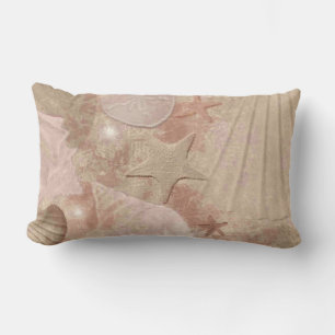Rectangle Coussin élégant de coquillage rose