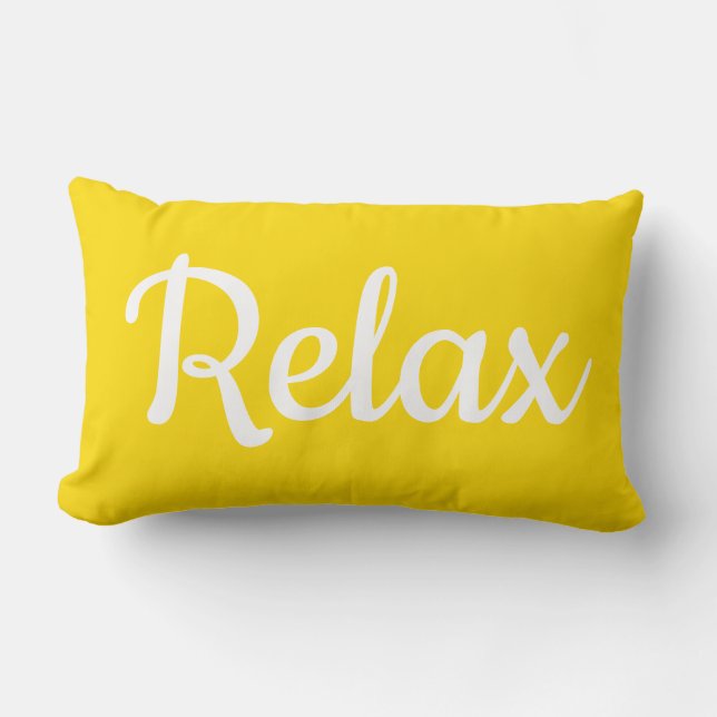 Rectangle Coussin en bois - Relax (Recto)