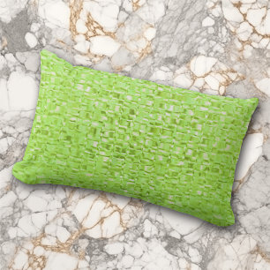 Rectangle Coussin en verre vert cime