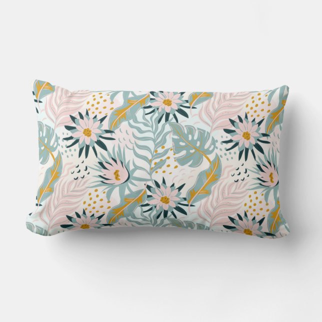 Rectangle Coussin Floral Lumbar (Recto)