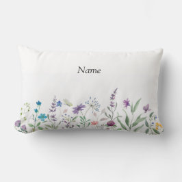 Rectangle Coussin Floral pour la chambre de petite fille.