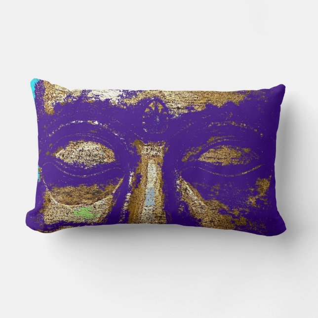 Rectangle Coussin grunge urbain pourpre de conception de (Recto)