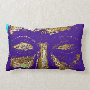 Rectangle Coussin grunge urbain pourpre de conception de
