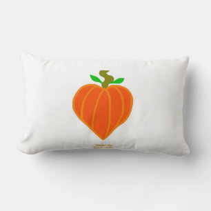 Rectangle Coussin Heart Lumbar Citrouille