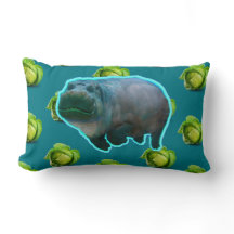 Coussin - HIPPOPOTAME AFFAMÉ