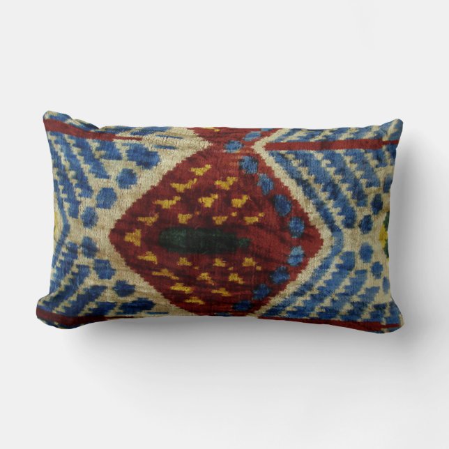 Rectangle Coussin Ikat Lumbar (Recto)