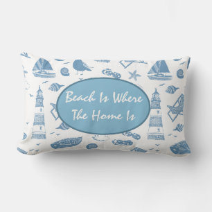 Rectangle Coussin Jeté - Thème de la Plage