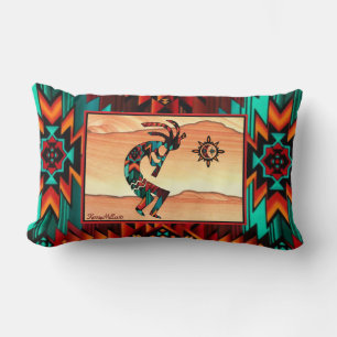 Rectangle Coussin Kokopelli Lumbar sud-ouest