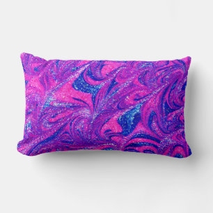 Rectangle Coussin lombaire abstrait rose moderne