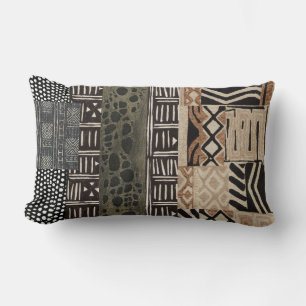 Rectangle coussin lombaire au design ethnique