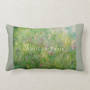 Rectangle Coussin lombaire : Avril à Paris