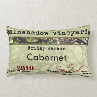 Rectangle Coussin lombaire de Cabernet de vignobles de