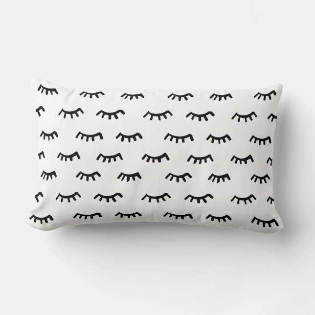 Rectangle Coussin lombaire de carreau de cils (Recto)