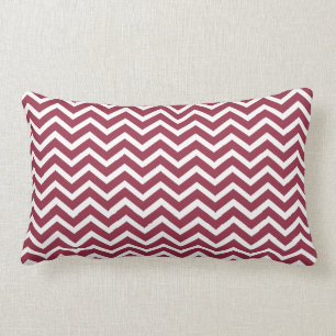 Rectangle Coussin lombaire de Chevron de canneberge