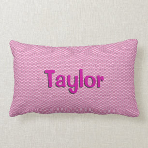 Rectangle Coussin lombaire de coeurs roses