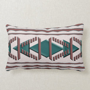 Rectangle Coussin lombaire de jet de coton de tapisserie de