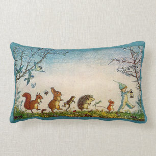 Rectangle Coussin lombaire de marche d'animaux de cru