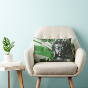 Rectangle Coussin Lombaire de Méditation Bouddha Paisible –