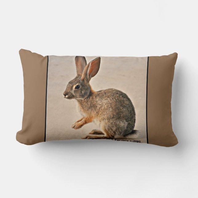 Rectangle Coussin lombaire de prière d'accent de lapin de (Recto)