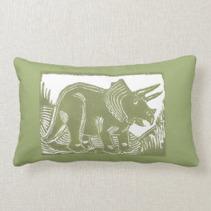 Rectangle Coussin lombaire de Triceratops