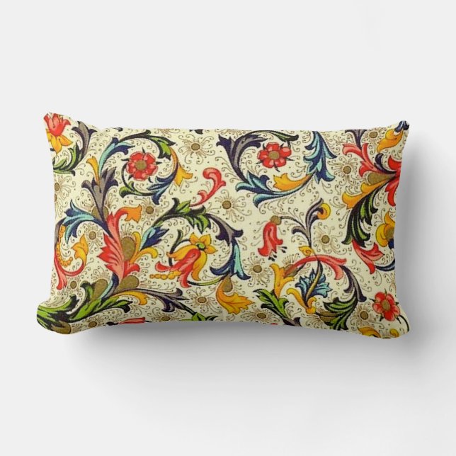 Rectangle Coussin lombaire de vignes toscanes (Recto)