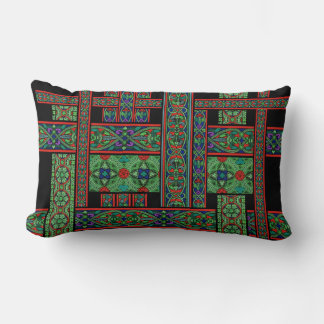 Rectangle Coussin Lombaire en Verre Cathédrale Emeraude Crép