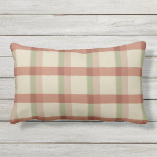Rectangle Coussin lombaire extérieur de contrôle sage rose