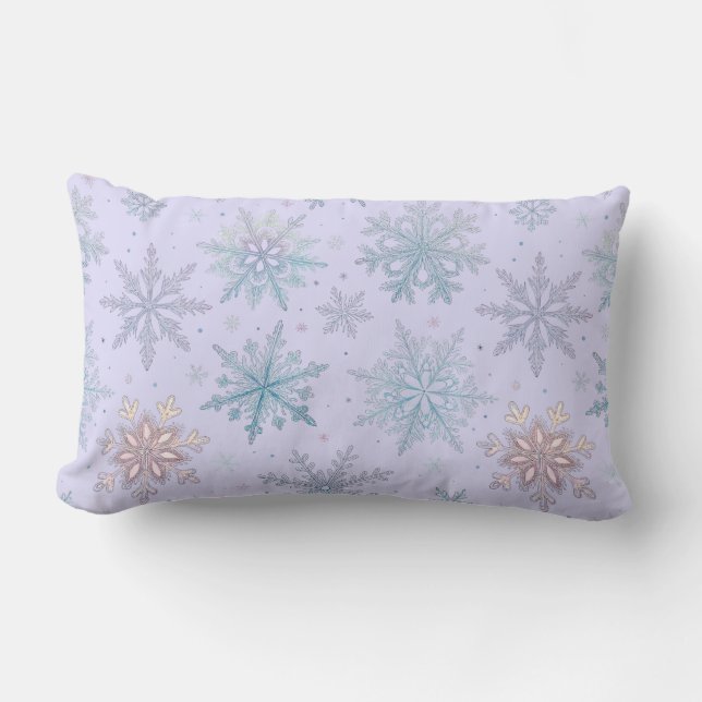 Rectangle « Coussin lombaire flocon de neige » (Recto)