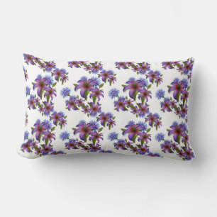 Rectangle Coussin Lumbar à motifs floraux