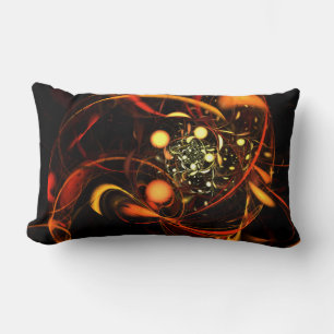 Rectangle Coussin Lumbar Abstrait Heartbeat