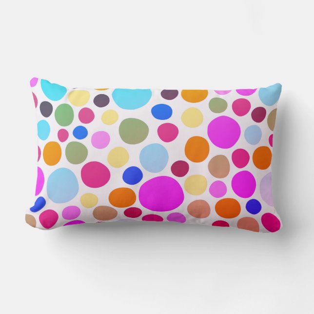 Rectangle Coussin Lumbar coloré clair (Recto)