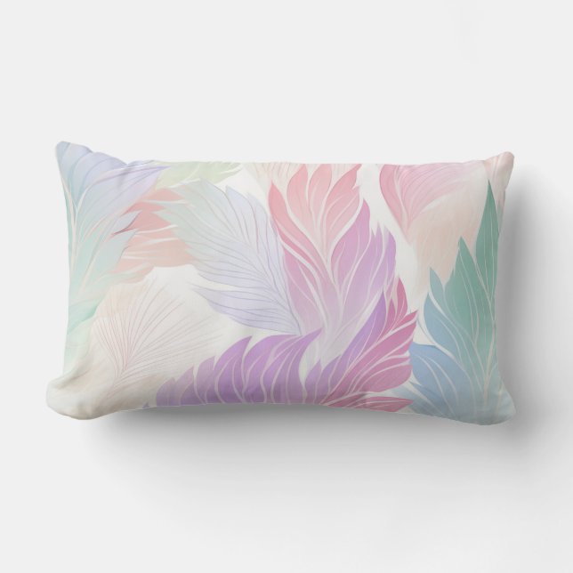 Rectangle coussin Lumbar de 16 pouces, Pastel (Recto)