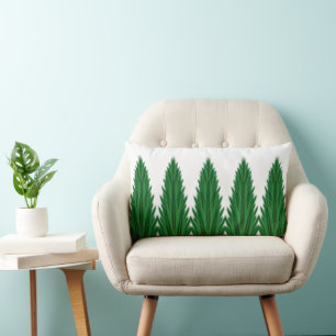 Rectangle Coussin Lumbar de Pins en miroir