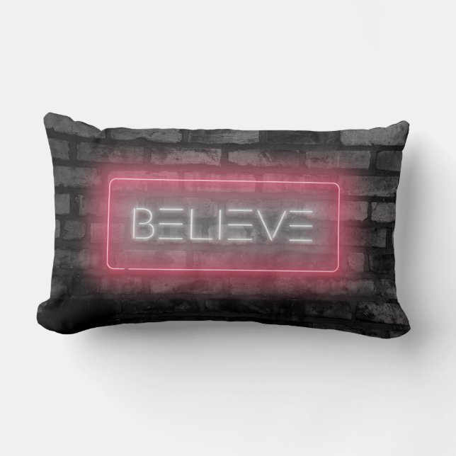 Rectangle Coussin Lumbar des signes Pink Neon (Recto)