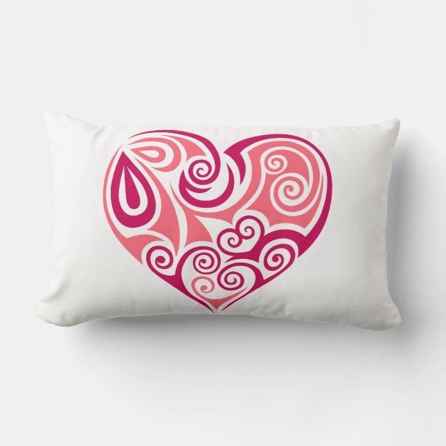 Rectangle Coussin Lumbar - Grand Coeur (Recto)