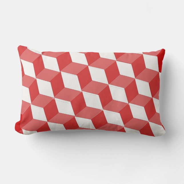 Rectangle Coussin (lumbar) - Illusion des blocs de construct (Recto)