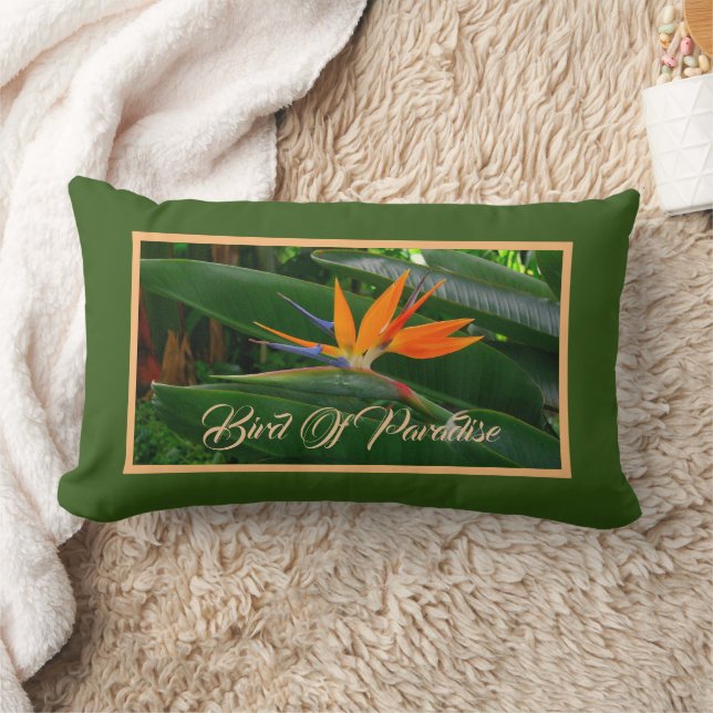 Rectangle Coussin Lumbar Oiseau Du Paradis (Couverture)