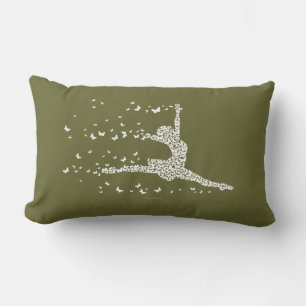 Rectangle Coussin Lumbar pour danseuse papillon