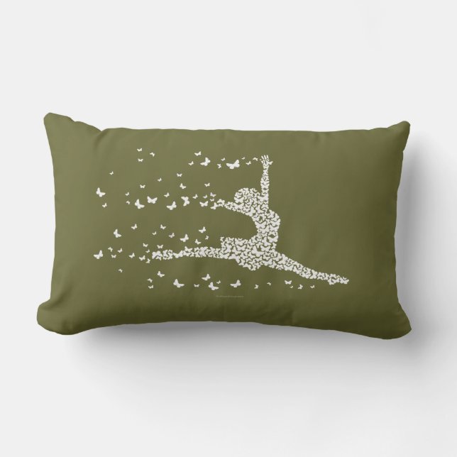 Rectangle Coussin Lumbar pour danseuse papillon (Recto)