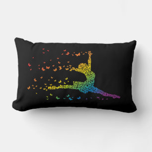 Rectangle Coussin Lumbar pour danseuse papillon